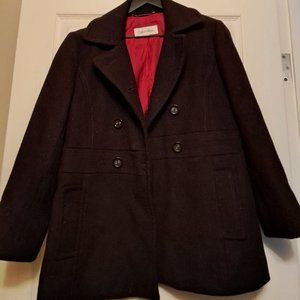 Calvin Klein Women's Pea Coat Brown